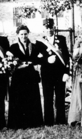 Königspaar 1953 - Franz und Gertrud Evers