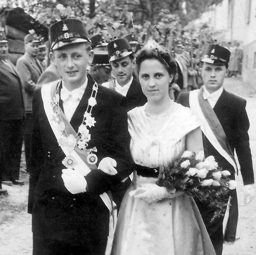 Königspaar 1956 - Josef Hucht und Thea Müller