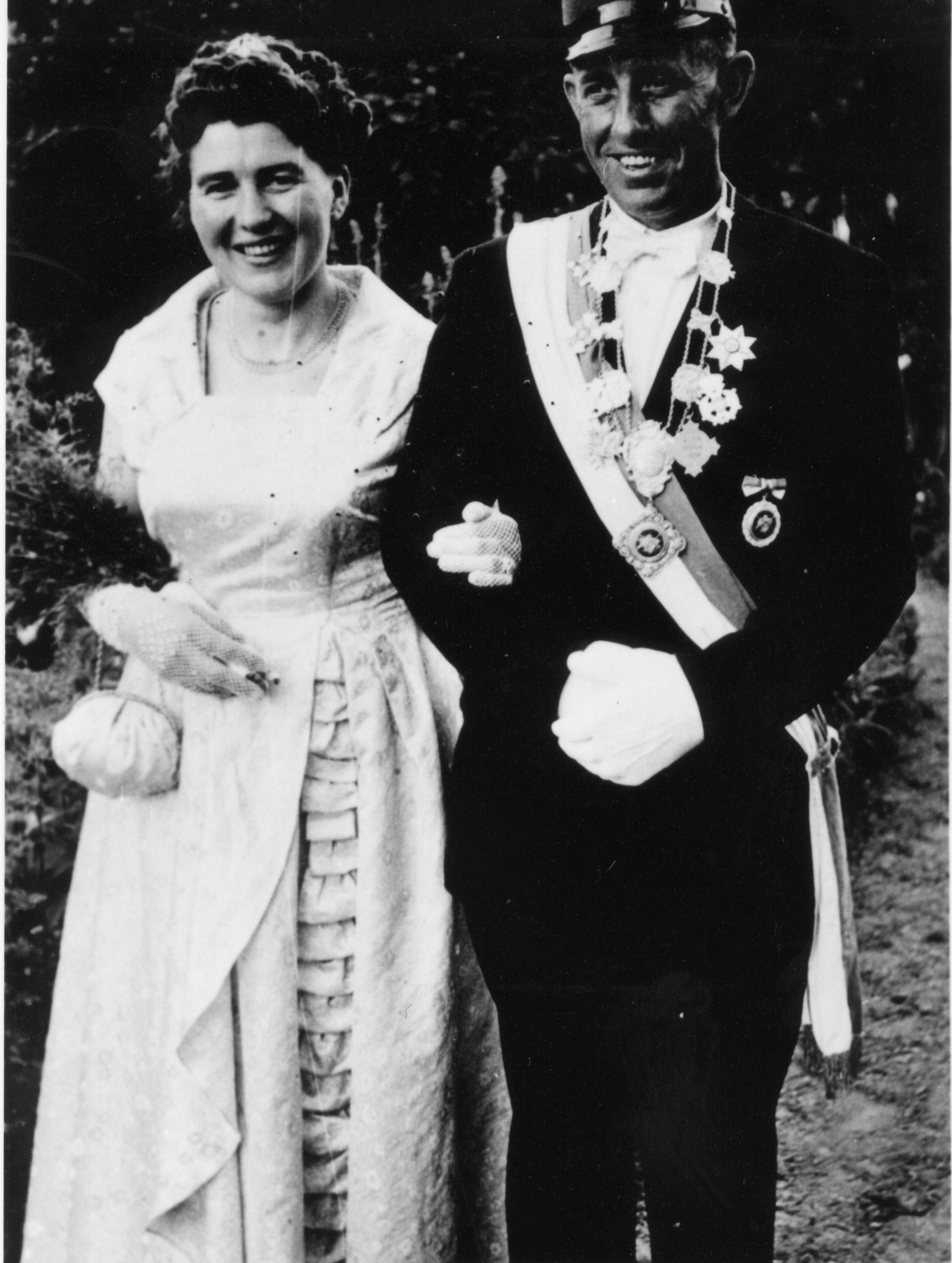Königspaar 1957 - Bernhard und Käthe Knaup