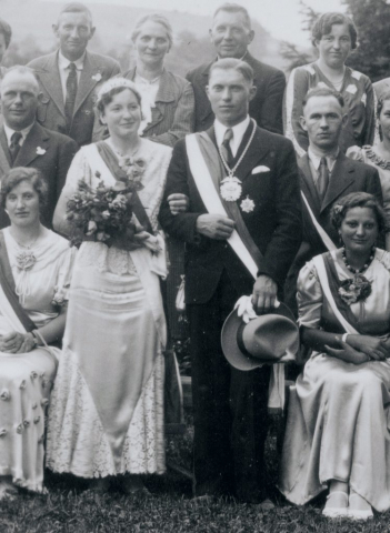 Königspaar 1936 - Franz Hartmann und Therese Knaup